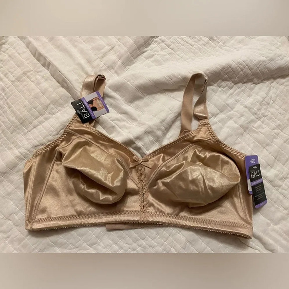 Beauty by Bali Classic Support Wirefree Nude Bra Size 42D NWT - Picture 7 of 8